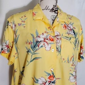 Liz Claiborne Hawaiian Shirt Sz M